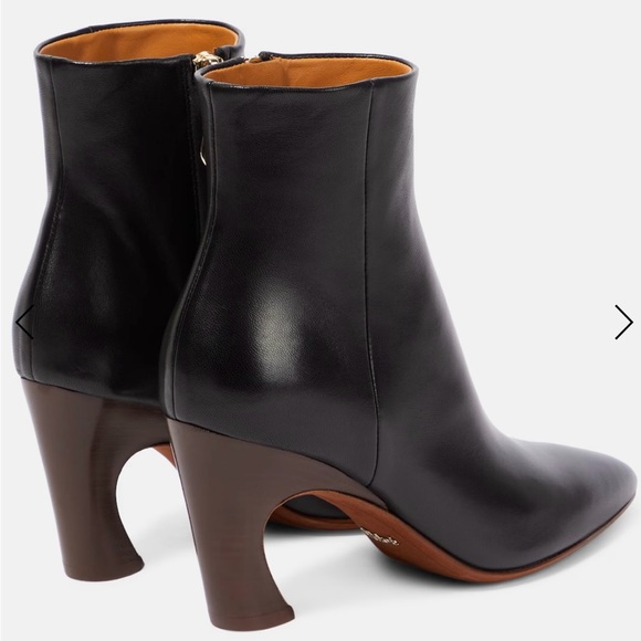 CHLOE OLI LEATHER ANKLE BOOTS - Picture 4 of 11